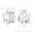 Air acondicionador Motor de soplador para Citroen ZX Jumpy